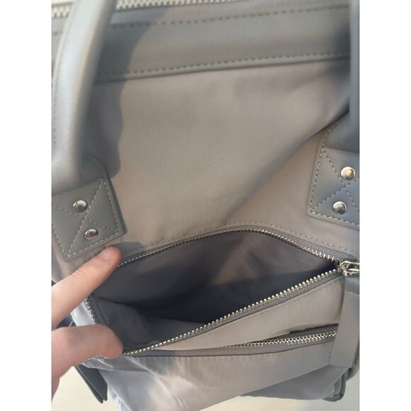 Wild Fable Gray Nylon Convertible Backpack Tote Everyday Bag Multi Pocket - Picture 8 of 8